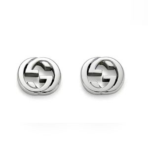 Gucci Interlock sterling silver earrings
